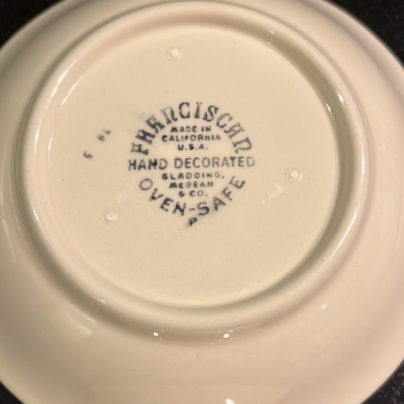 5 1/4"  Fruit / Dessert Bowls - Franciscan Desert Rose - Set of 2 - Picture 9 of 9